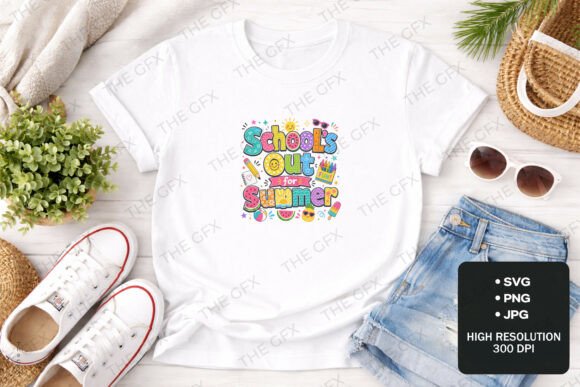 Celebrate the End of School with a Vibrant SVG Design