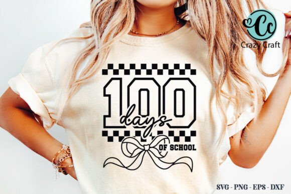 Coquette Teacher Shirt PNG for 100 Days