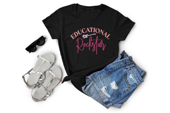 Educational Rockstar: A Teacher's T-Shirt Design