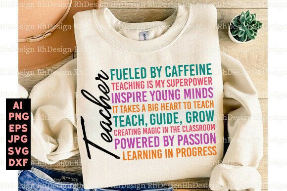 Minimal Teacher Words: A Versatile Embroidery Design