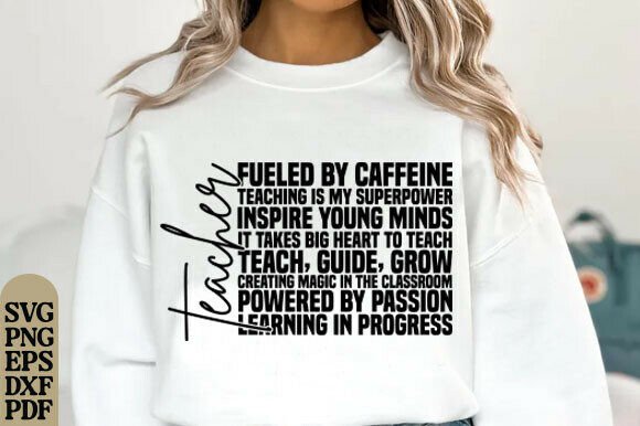 Minimalist Teacher Words for Embroidery
