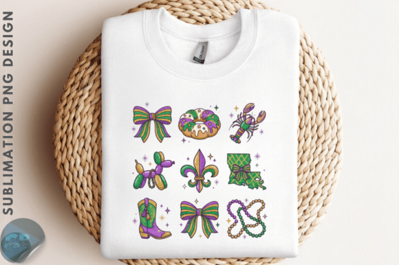 Retro Mardi Gras Doodles: A Festive Embroidery Design