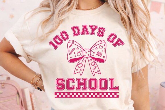 Review: 100 Days of School Bow Shirt Design SVG