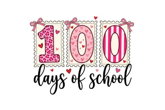 Review: 100 Days of School Pink Stamp SVG
