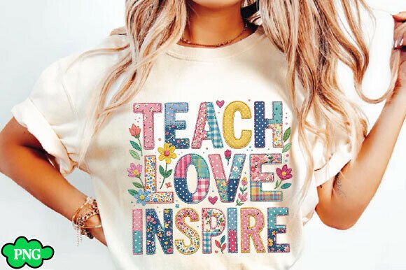 Teach Love Inspire SVG: A Floral Delight
