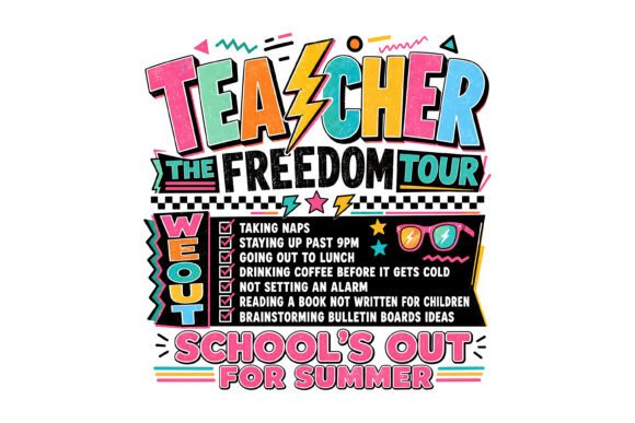 Teacher Freedom Tour SVG: A Vibrant Embroidery Choice