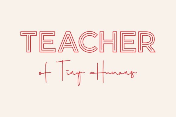 Teacher of Tiny Humans SVG: A Charming Design