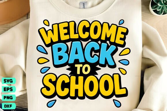 Welcome Back to School Door Hanger SVG